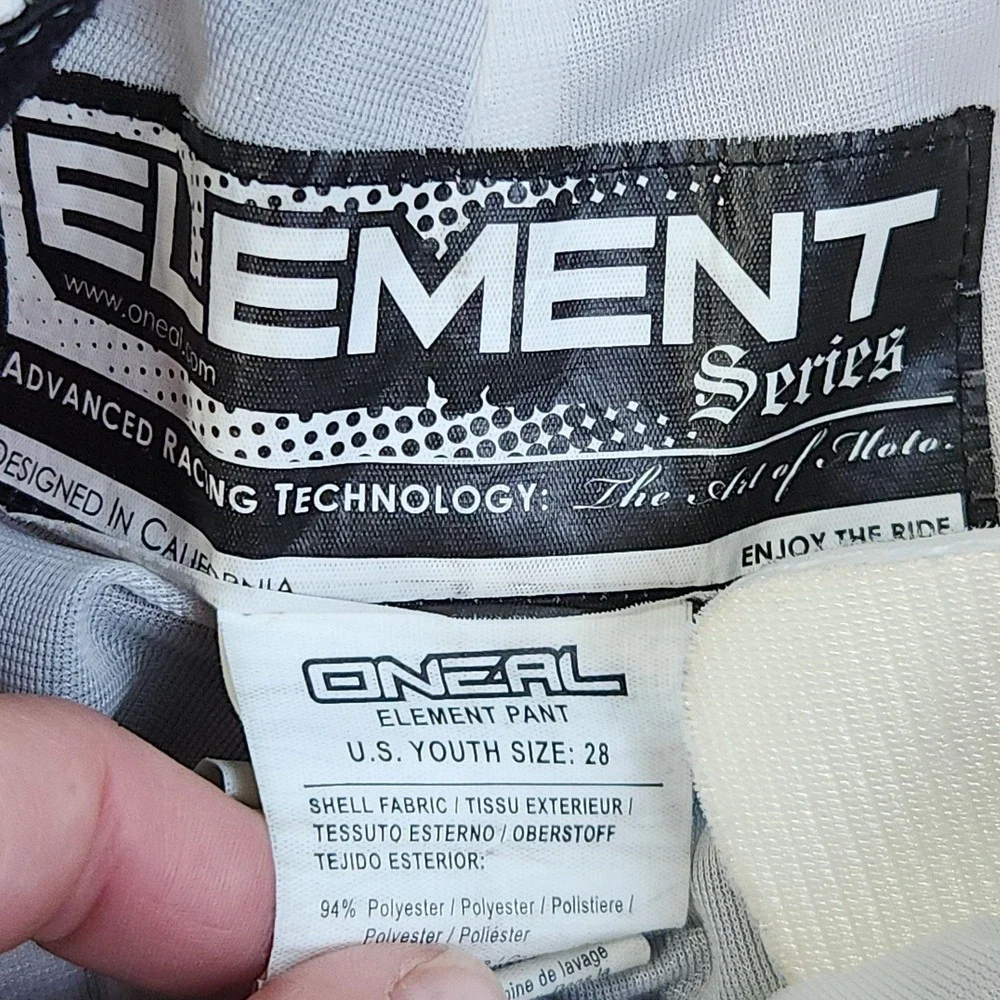 O'Neal Element Jersey Pants Set Youth Large 28 Orange Black Motocross MX Gear